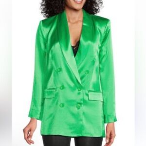 L'Agence Jayda Double Breasted Satin Blazer! Size 2